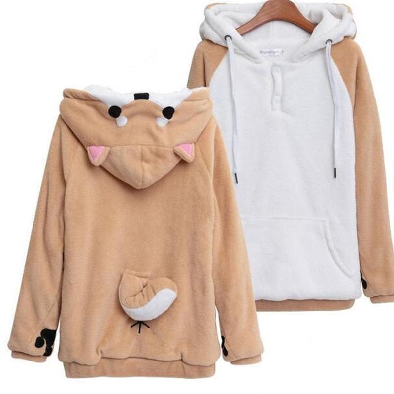 Harajuku Japanese Cute Shiba Inu Cosplay Sweater Plushie Depot