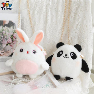 Mini Bag Panda Rabbit Plush Toys Plushie Depot