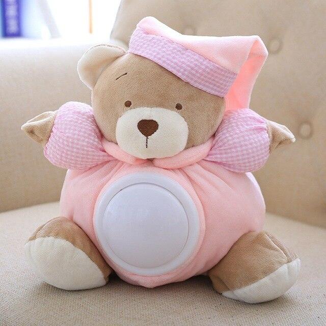 12" Cute Teddy Bear Musical Light Stuffed Animal Appease Baby Toys 12" Pink Teddy bears Plushie Depot