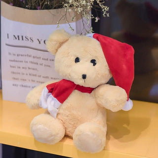 Cute Christmas Hat Teddy Bear Plush Toy - Plushie Depot