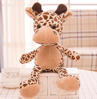 Cute Small Jungle Animal Plush Toys 8" Giraffe Stuffed Animals - Plushie Depot