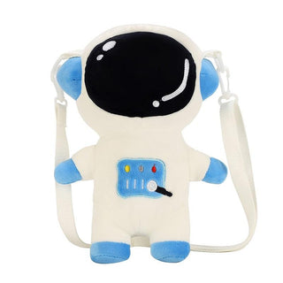 Spaceman Plush Toy, Astronaut Crossbody Bag 11" Blue Plushie Depot