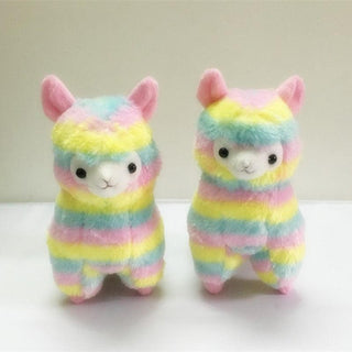 Rainbow Alpaca Plush Toy Plushie Depot