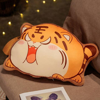 Funny Expression Tiger Pillow Stuffed Animal white Plushie Depot