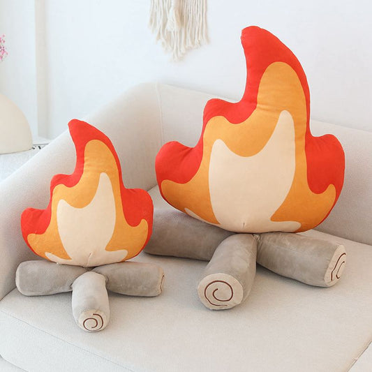 Funny Bonfire Flame Pillow Plushie Pillows Plushie Depot