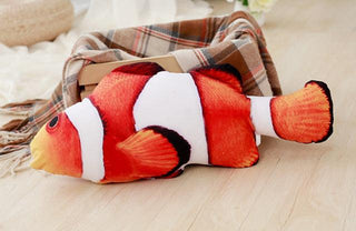 Pet Soft Plush 3D Fish Shape Cat Toy Interactive Gifts xiaochouyu Plushie Depot