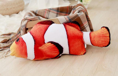 Pet Soft Plush 3D Fish Shape Cat Toy Interactive Gifts xiaochouyu Pet Toys Plushie Depot