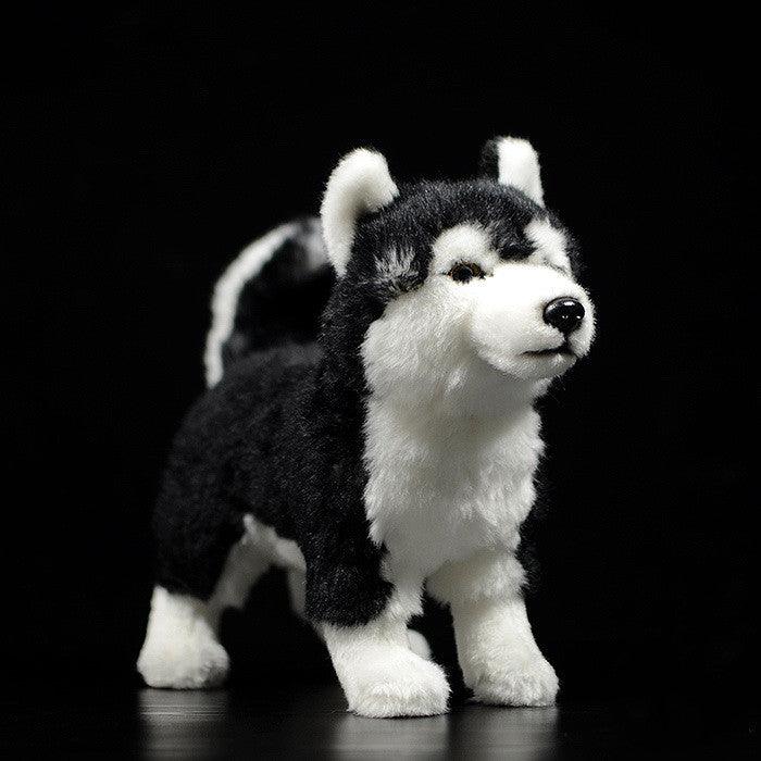 Cute Realistic Dog Plush Toys 10" Mandarin Duck Eye Husky Plushie Depot