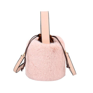 Plush Bucket Women's Strap Plush Bag Pink Plushie Depot