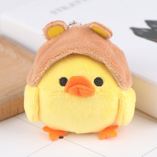 Cute Little Chicken Plush Toys 2" hat Keychains - Plushie Depot