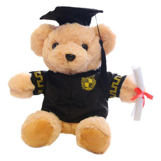 Graduated Doctor Bear Doll Hooded Bear Doll Teddy Bear Plush Toy - Plushie Depot