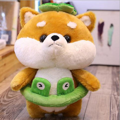 Super Cute Puppy plush toy Bronze Frog Plushie Depot