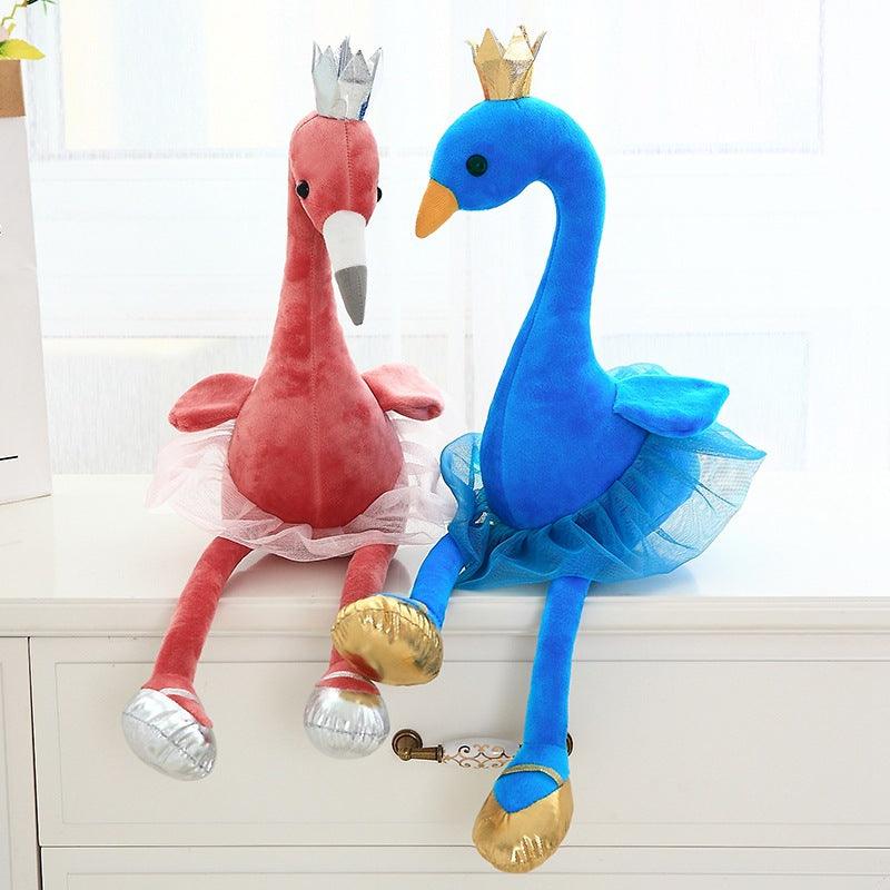 Swan Plush Toy Dolls (Red, Blue and Yellow) Plushie Depot
