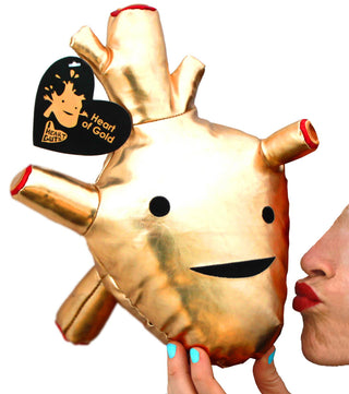 I Heart Guts - Heart of Gold Plush - Metallic Vinyl Plush Stuffed Toys - Plushie Depot