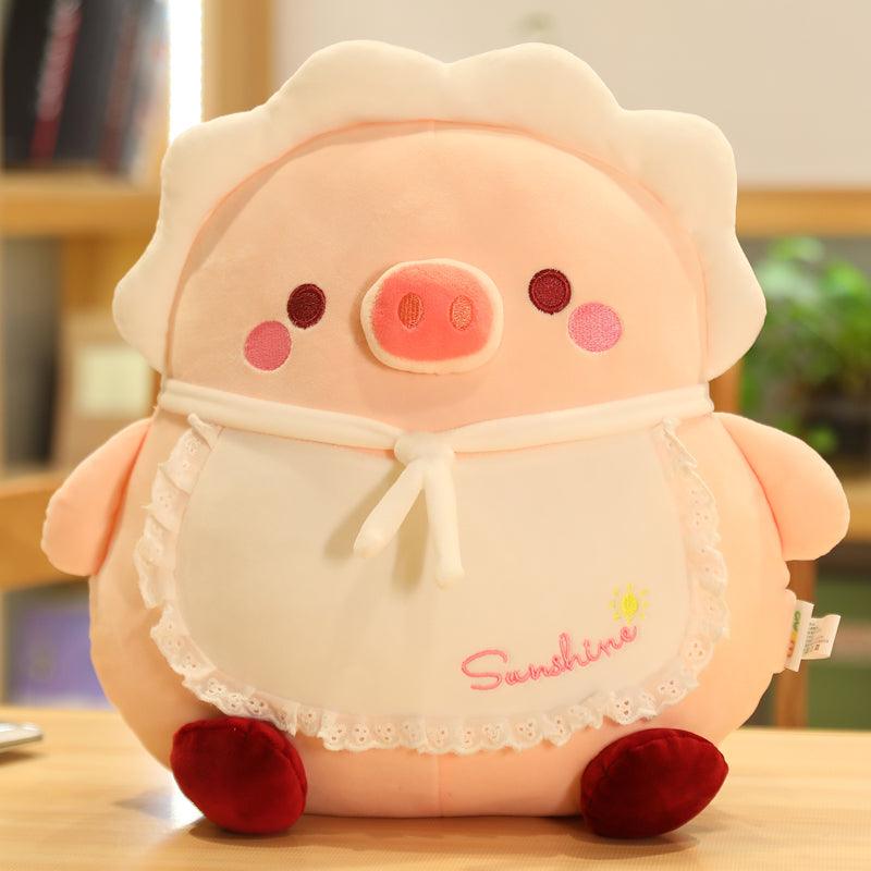 Cute Stuffed Animal Plushy Toys, Bear, Chick, Penguin, Seal, Pig Plushies Pink pig 40cm - Plushie Depot