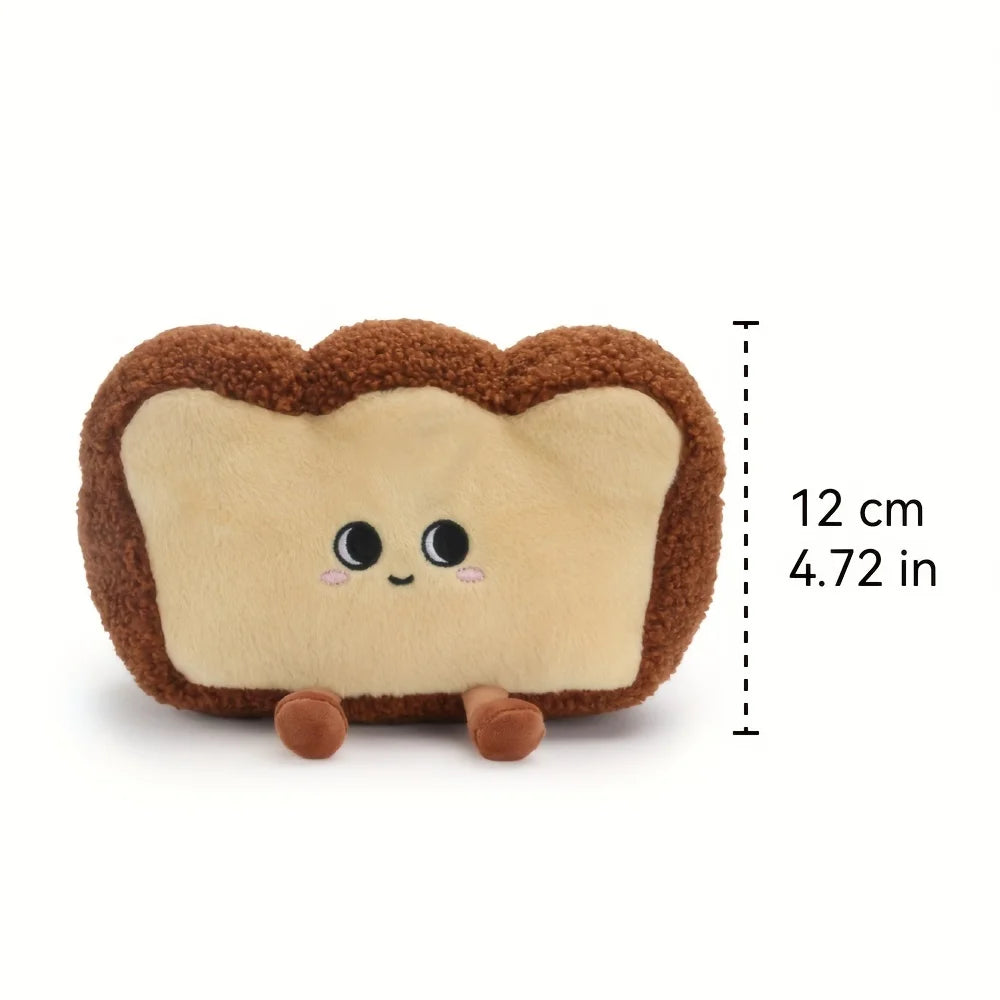 Super Delicious Toast Plushie 4" Brown Stuffed Toys - Plushie Depot