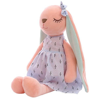 17.5" - 21.5" Plush Toy Stuffed Animal Long Ears Rabbit Doll Blue Stuffed Animals - Plushie Depot