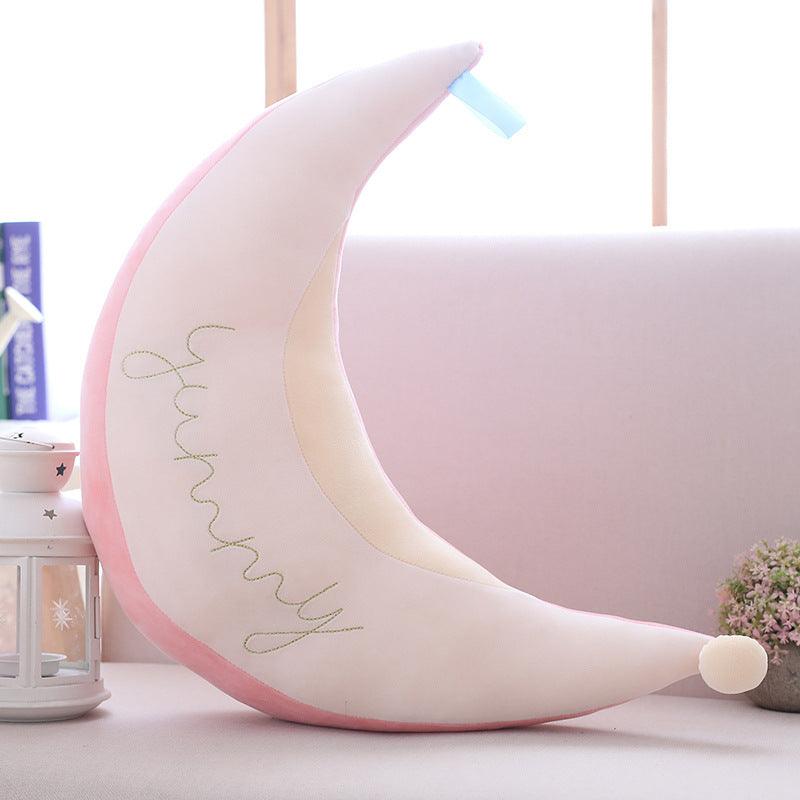 Crescent Moon Plush toy pillow Gold wire Plushie Depot
