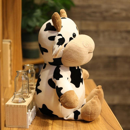 Cute Animal Cartoon Cows Stuffed Plush Toy Kawaii Cattle Stuffed Animals - Plushie Depot