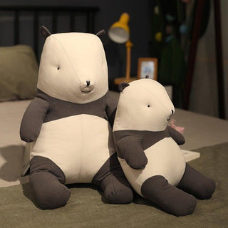Fat Stone Faced Panda Plush Toy Stuffed Animals - Plushie Depot