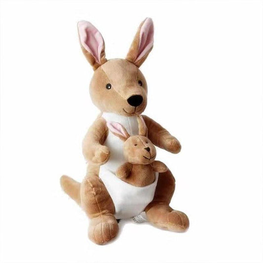 Mother and Joey Australian Kangaroo Plush Toys Stuffed Animals Plushie Depot