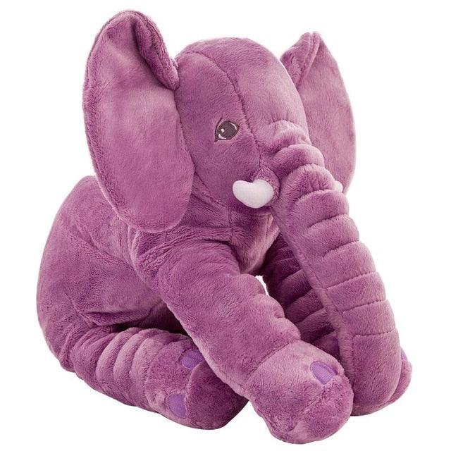 Large Colorful Elephant Plushies Purple Stuffed Animals - Plushie Depot