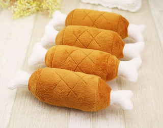 Super Cute and Funny Pet Plush Toy Meat and Bones Plushie Depot