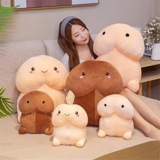 Funny and Adorable Penis Plush Toys, Great for Gag Gifts Stuffed Toys Plushie Depot