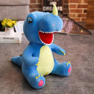 Dinosaur Plush Toy Tyrannosaurus Doll Blue - Plushie Depot