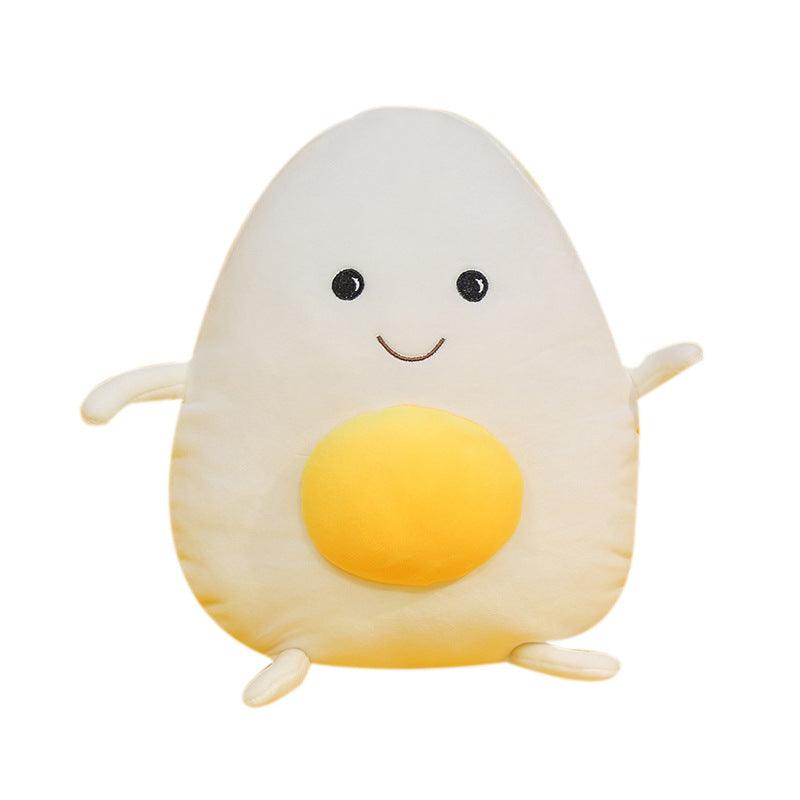 Cute Egg & Yolk Soft Stuffed Plush Pillow Toy Plushie Depot