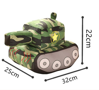 Funny Army Tank Plush Toy 8" Plushie Depot