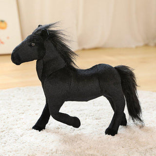 Beautiful Horse Plush Toys 12" black Stuffed Animals - Plushie Depot