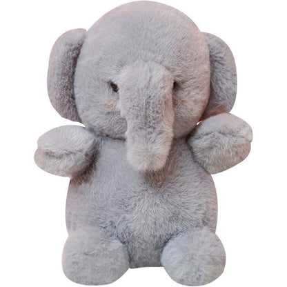 Fluffy Super Soft Cuddly Animal Friends Plush Toys 9" elephant Stuffed Animals Plushie Depot