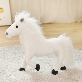 Beautiful Horse Plush Toys 12" white Stuffed Animals - Plushie Depot