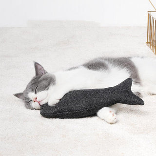 Black Fish Catnip Funny Pet Toy Plushie Depot