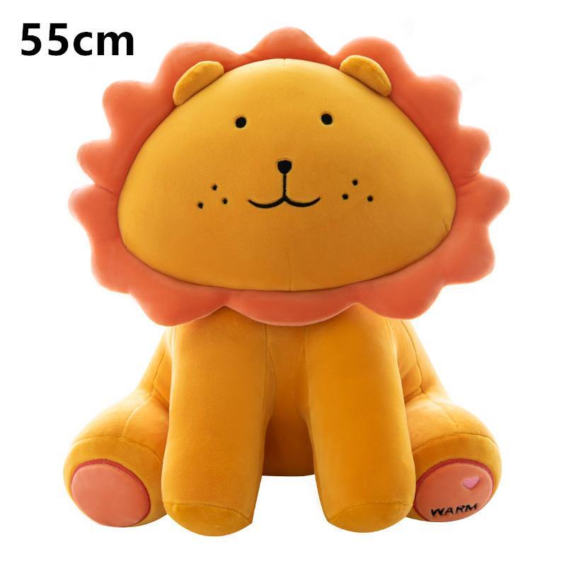 Adorable Sunflower Lion Stuffed Animal Plush Toy Yellow 55cm Stuffed Animals - Plushie Depot