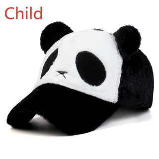 Cute Fuzzy Panda Hat Plushy 2 Adjustable Plushie Depot