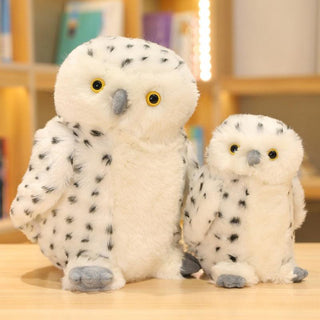 Realistic Snowy White Owl Plush Toy - Plushie Depot