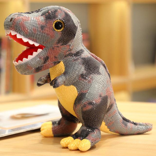 Cute Colorful T-rex Plush Toys gray Stuffed Toys - Plushie Depot