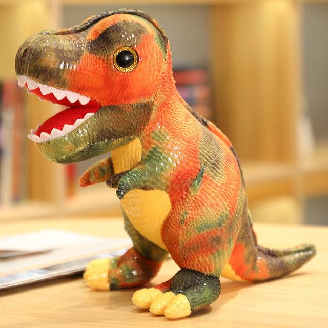 Cute Colorful T-rex Plush Toys Orange Stuffed Toys - Plushie Depot