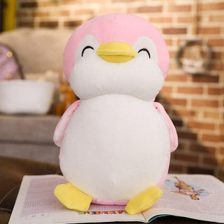 Chubby Happy penguin Stuffed Plush Doll Pink Plushie Depot