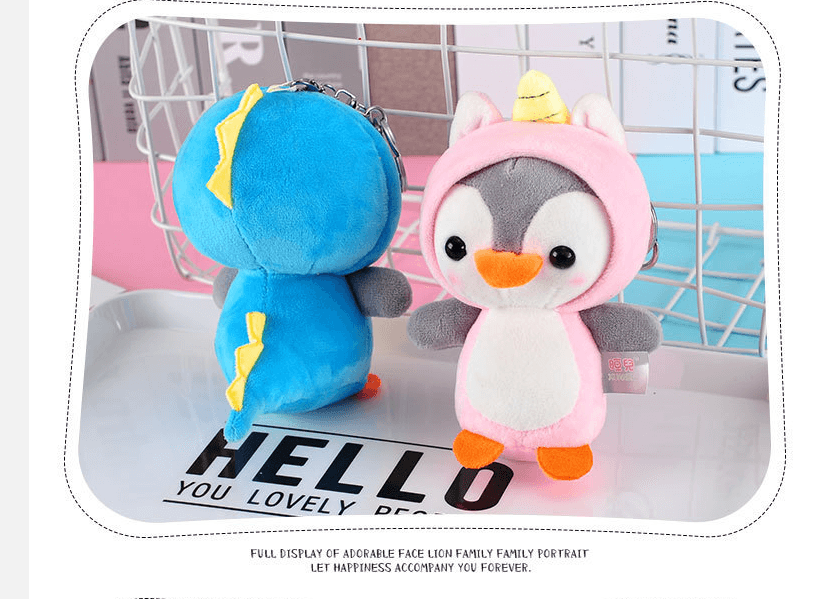 Cosplay Penguin Plush Animal Keychain Stuffed Animals - Plushie Depot