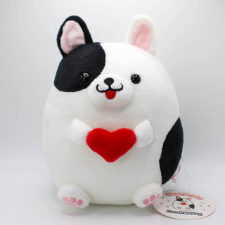 Tomoko Maruyama - French Bulldog Plush Toy - Black and White - Plushie Depot