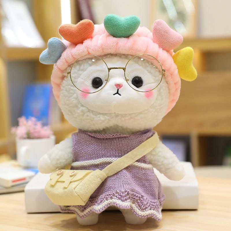 Cho Kawaii Baby Sheep In Various Cute Outfits Plush Toy C 30cm Stuffed Animals Plushie Depot