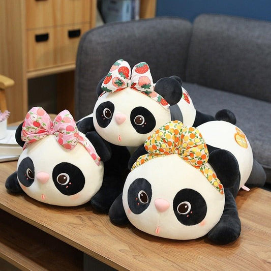 Kawaii Fruity Headband Panda Stuffed Animals Plushie Depot
