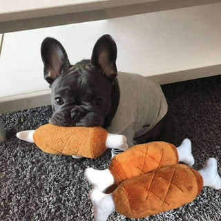 Super Cute and Funny Pet Plush Toy Meat and Bones - Plushie Depot