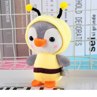 Cosplay Penguin Plush Animal Keychain Yellow 4" Plushie Depot