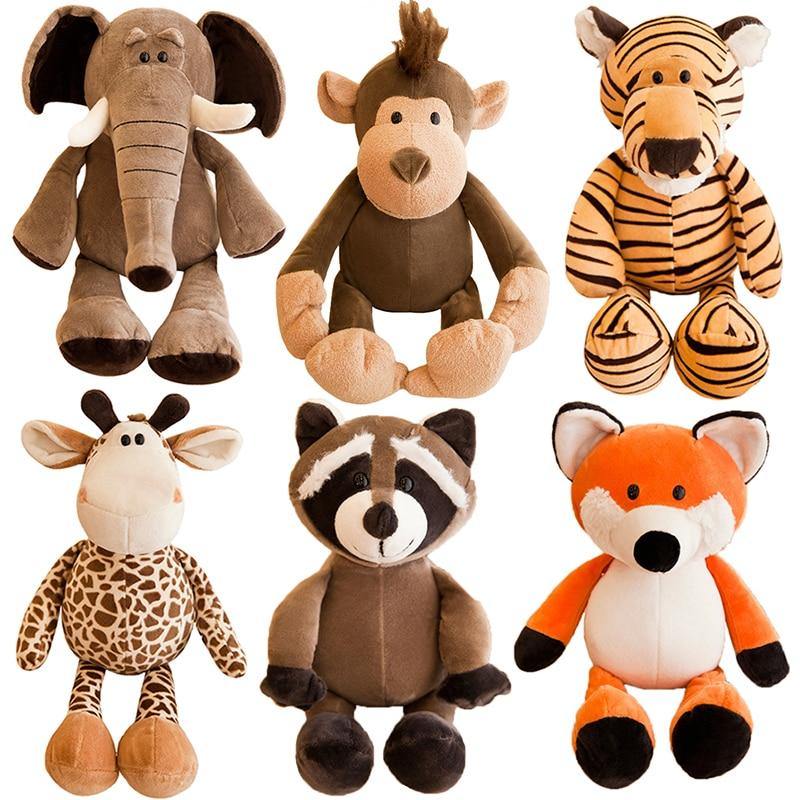 Jungle animal plush toys Plushie Depot