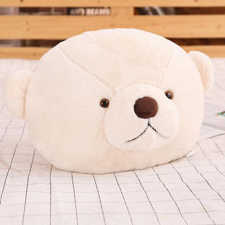 Big Head Bears Pillow Plush Toys 15" White Plushie Depot