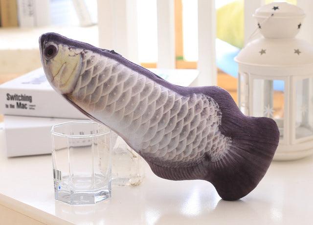 Pet Soft Plush 3D Fish Shape Cat Toy Interactive Gifts yangjiyu Pet Toys Plushie Depot